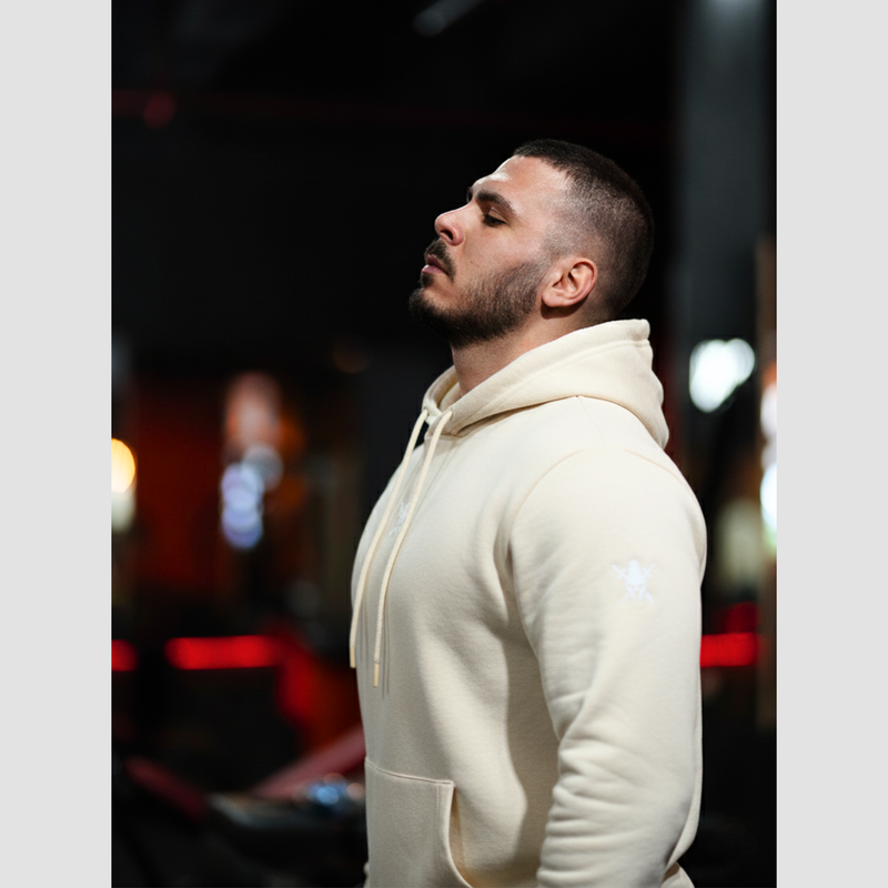 PowerWear Kapüşonlu Sweatshirt – Bej - The Last Pull