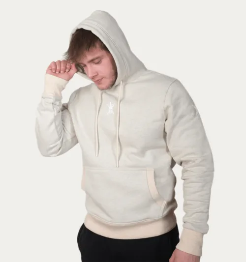 PowerWear Kapüşonlu Sweatshirt – Bej - The Last Pull