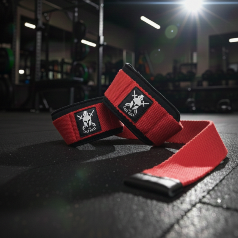 Padded Lifting Straps (Gym Straps) - Kırmızı - The Last Pull