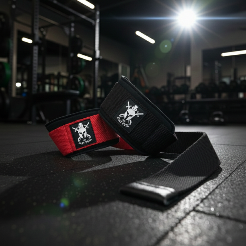 Padded Lifting Straps (Gym Straps) - Kırmızı - Siyah - The Last Pull