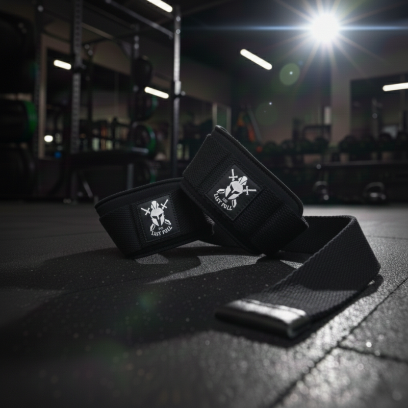 Padded Lifting Straps (Gym Straps) - Siyah - The Last Pull