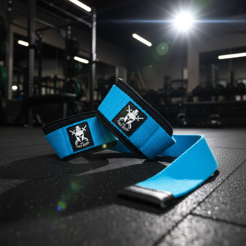 Padded Lifting Straps (Gym Straps) - Mavi - The Last Pull
