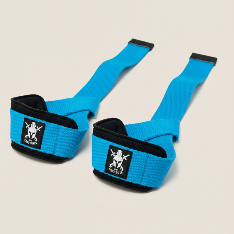 Padded Lifting Straps (Gym Straps) - Mavi - The Last Pull